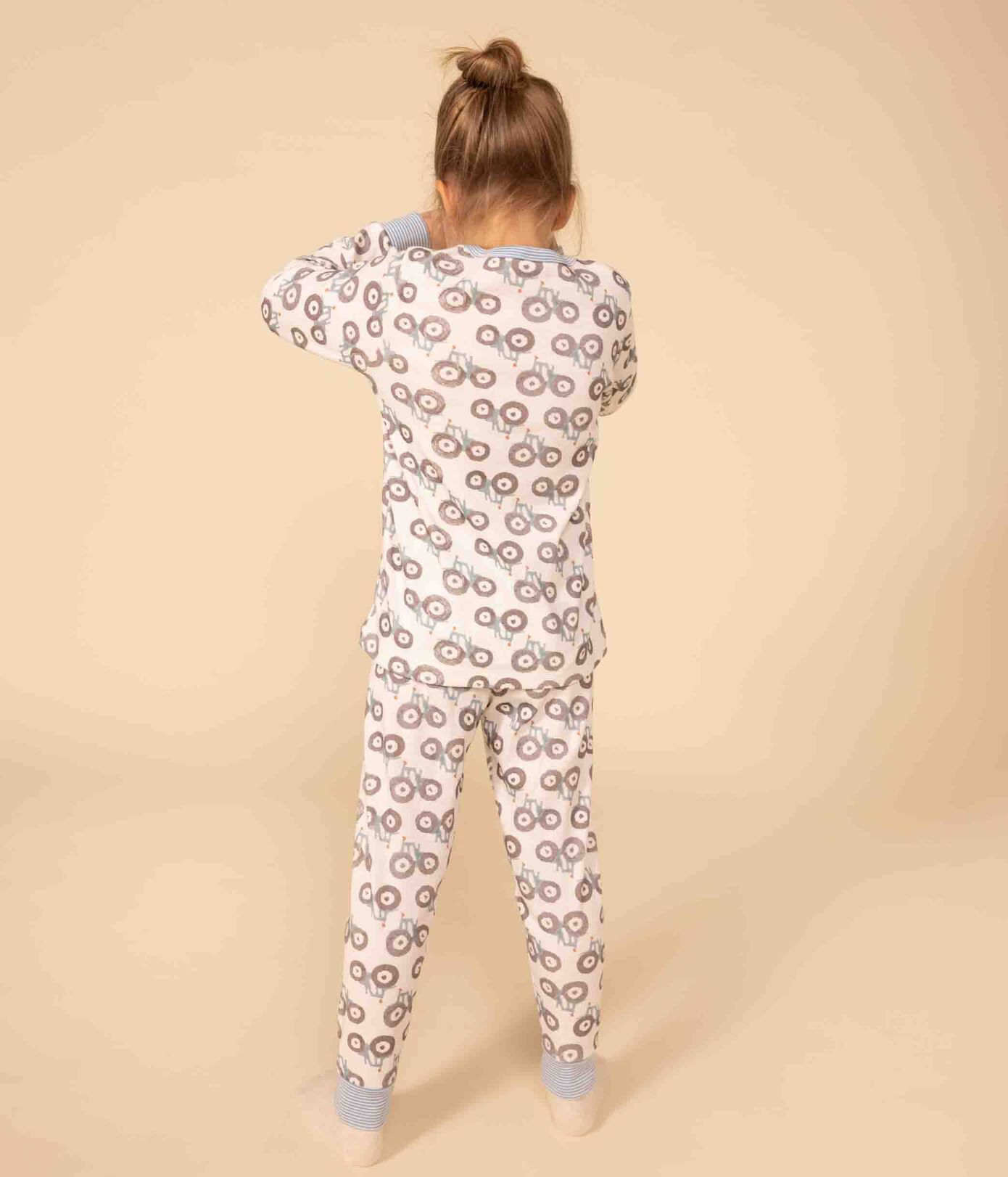 Pyjama tracteur petite fille/petit garçon en coton