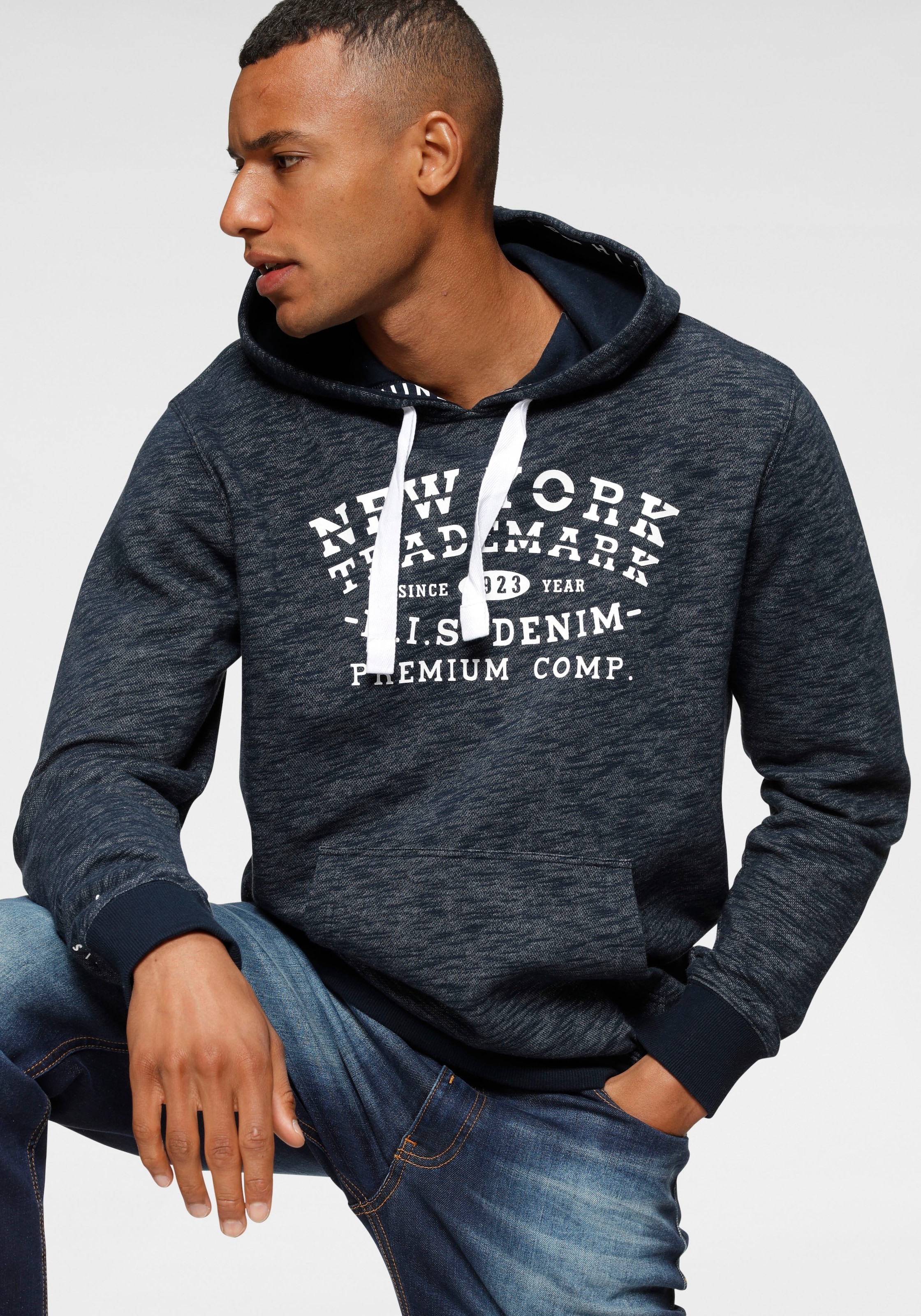 H.I.S Kapuzensweatshirt , Langarm,  lockere Passform,  mit Print,  Kapuze