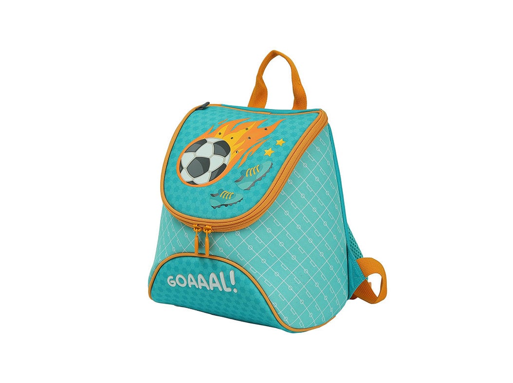 MINI MOCHILA LED AUCHAN FUTEBOL 25X13X24CM