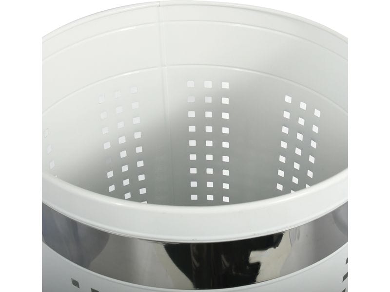 MSV Wäschekorb  46 l, Weiss Wäschekorb mit Deckel
