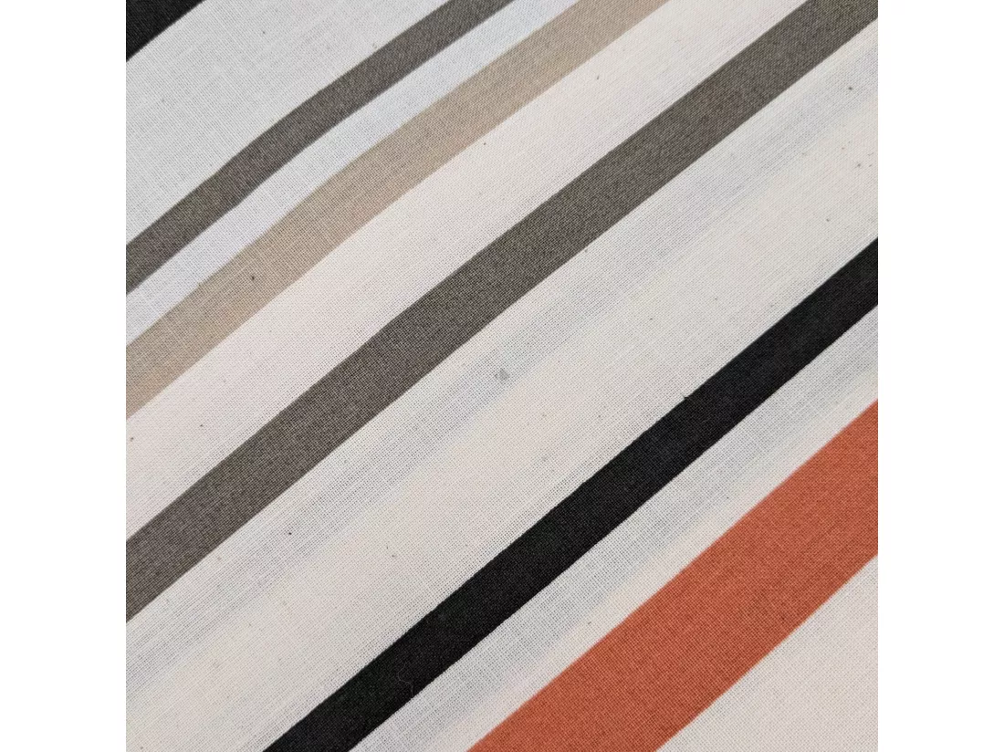 Drap plat 180x290 cm coton HUGO beige/corail