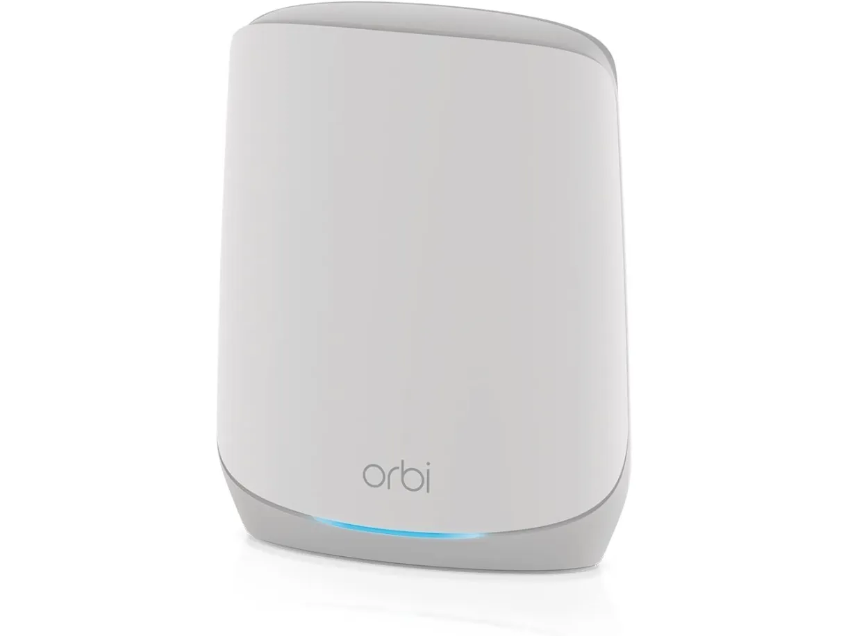 NETGEAR Orbi RBS760 - Wi-Fi-system - (forlænger) - op til 2000 sq.ft - mesh 1GbE, 2.5GbE - Wi-Fi 6 - Tri-Band
