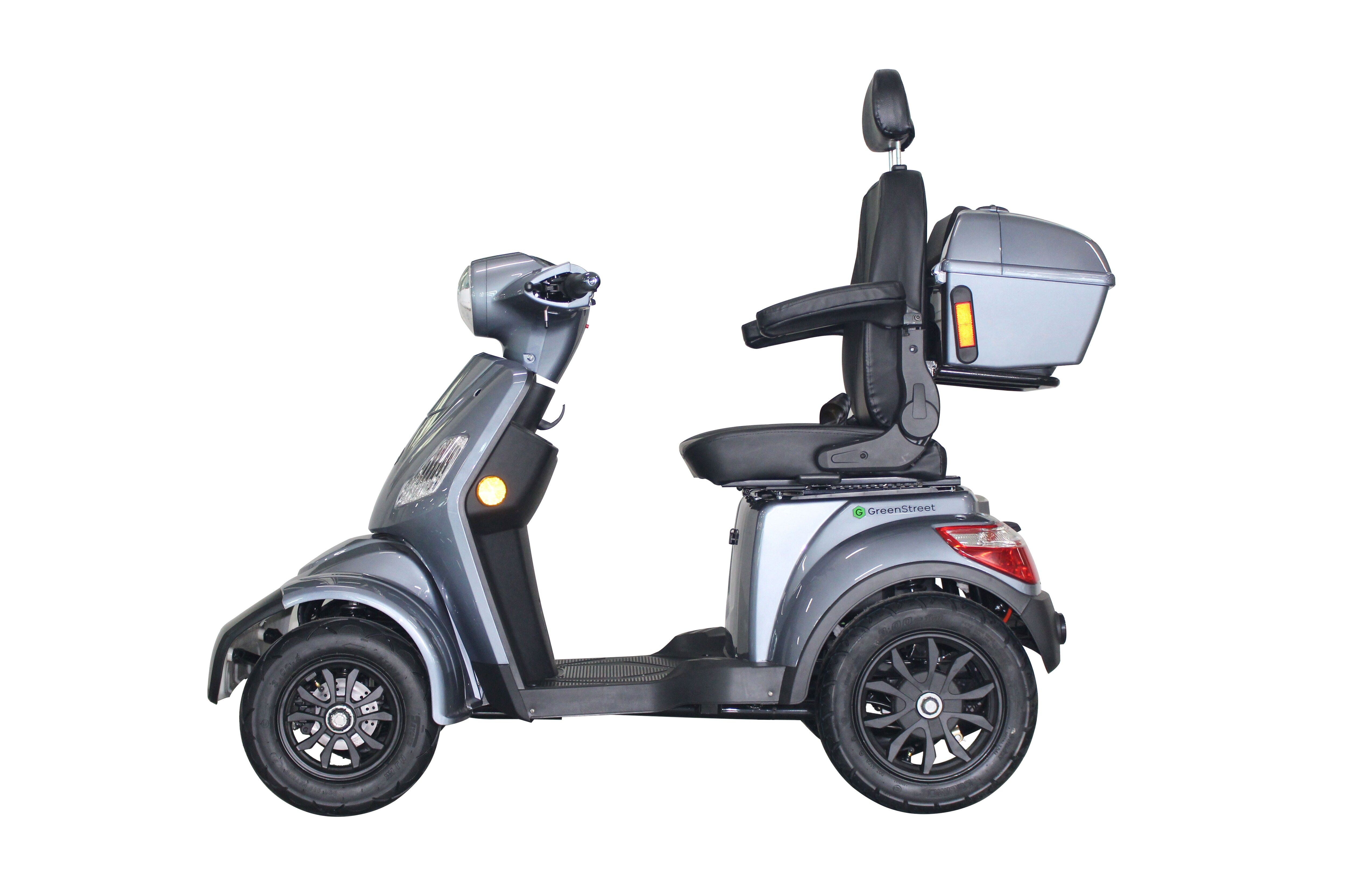GreenStreet Elektromobil E-Mover Deluxe 1000 W 20 km/h dunkelgrau inkl. Topcase