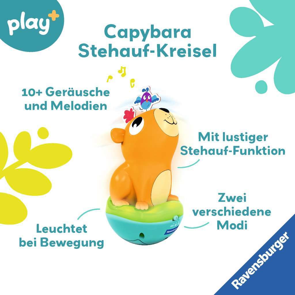 Ravensburger Spiel Play+ Musikalischer Stehauf-Kreisel