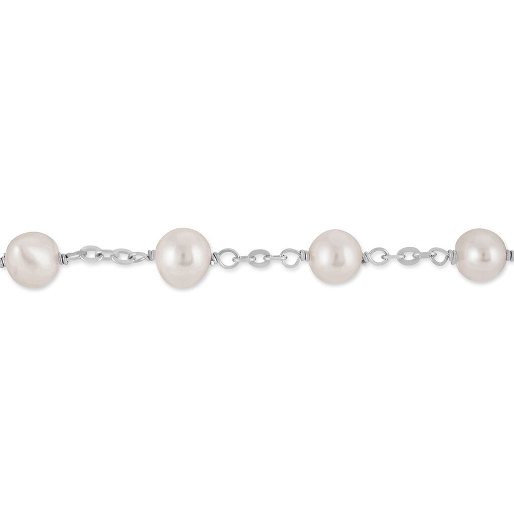 Bracelet Corentina Argent Blanc Perle De Culture