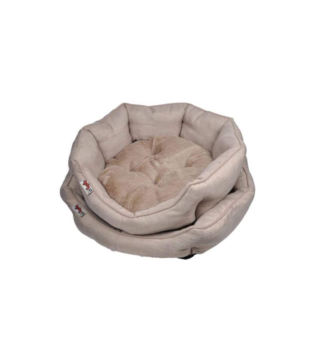 Paris Prix - Lot De 2 Paniers Chien & Chat newton 60cm Taupe