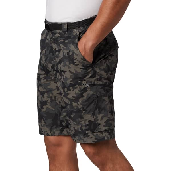 Short randonnée COLUMBIA SILVER RIDGE PRINTED CARGO SHORT BLACK CAMO