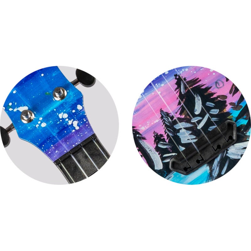 Flight Ultra Travel Series UTS-42 Snow kunststof sopraan ukelele met hoes