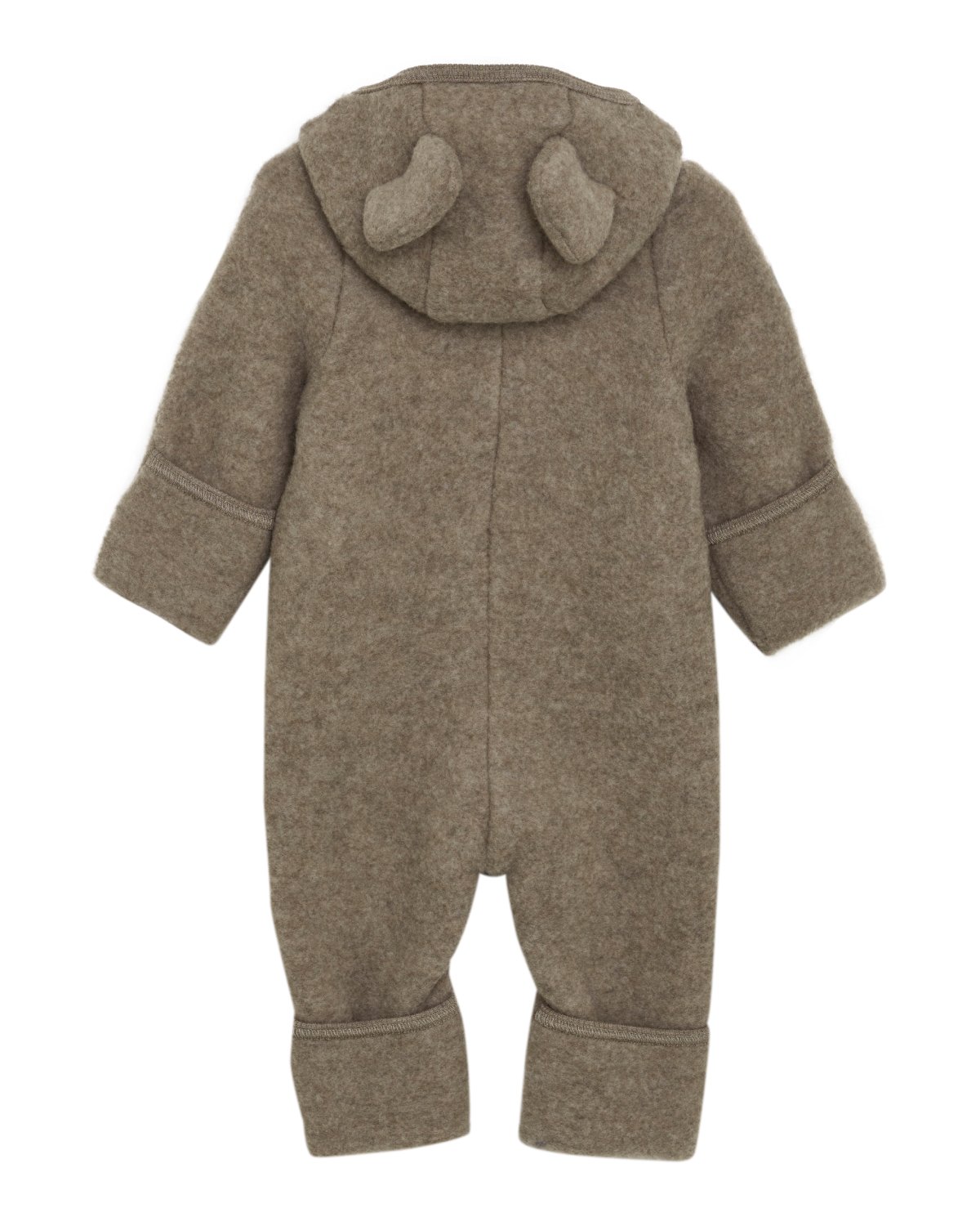 Ulldress i ullfleece – Varm, 100% Merino | Pram Suit Ears Wool Fleece