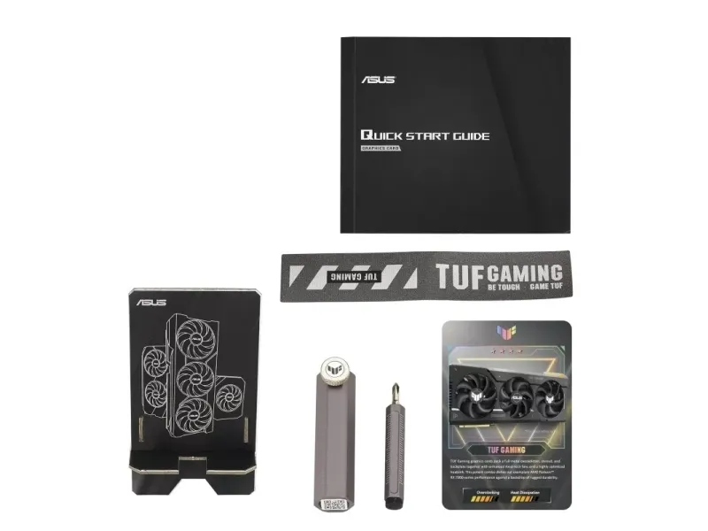 ASUS TUF Gaming Radeon RX 7700 XT 12GB - OC Edition - grafikkort - Radeon RX 7700 XT - 12 GB GDDR6 - PCIe 4.0 - HDMI, 3 x DisplayPort - boks