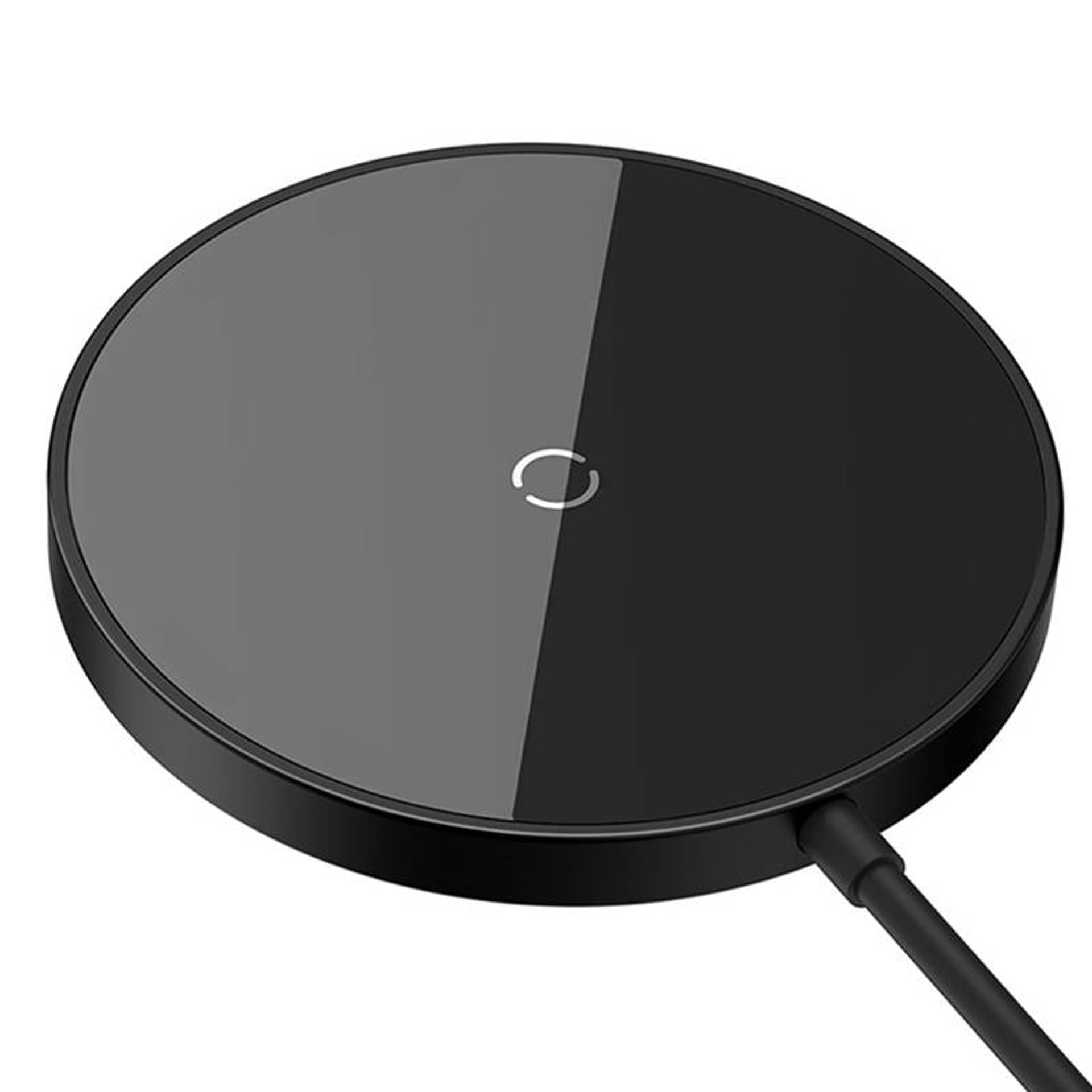 (15W) Simple Mini3 Qi Wireless Charger MagSafe Induktionsladegerät PD - Schwarz