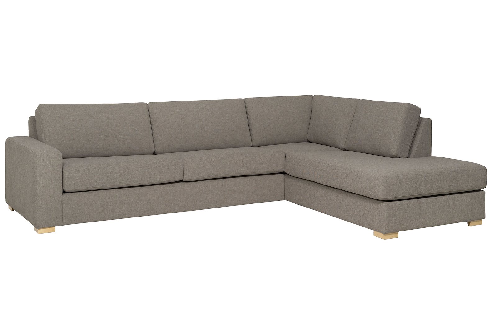Modern Living hjørnesofa 3-seter med åpen ende høyre i tekstil Jenny 3/3 warm grey me