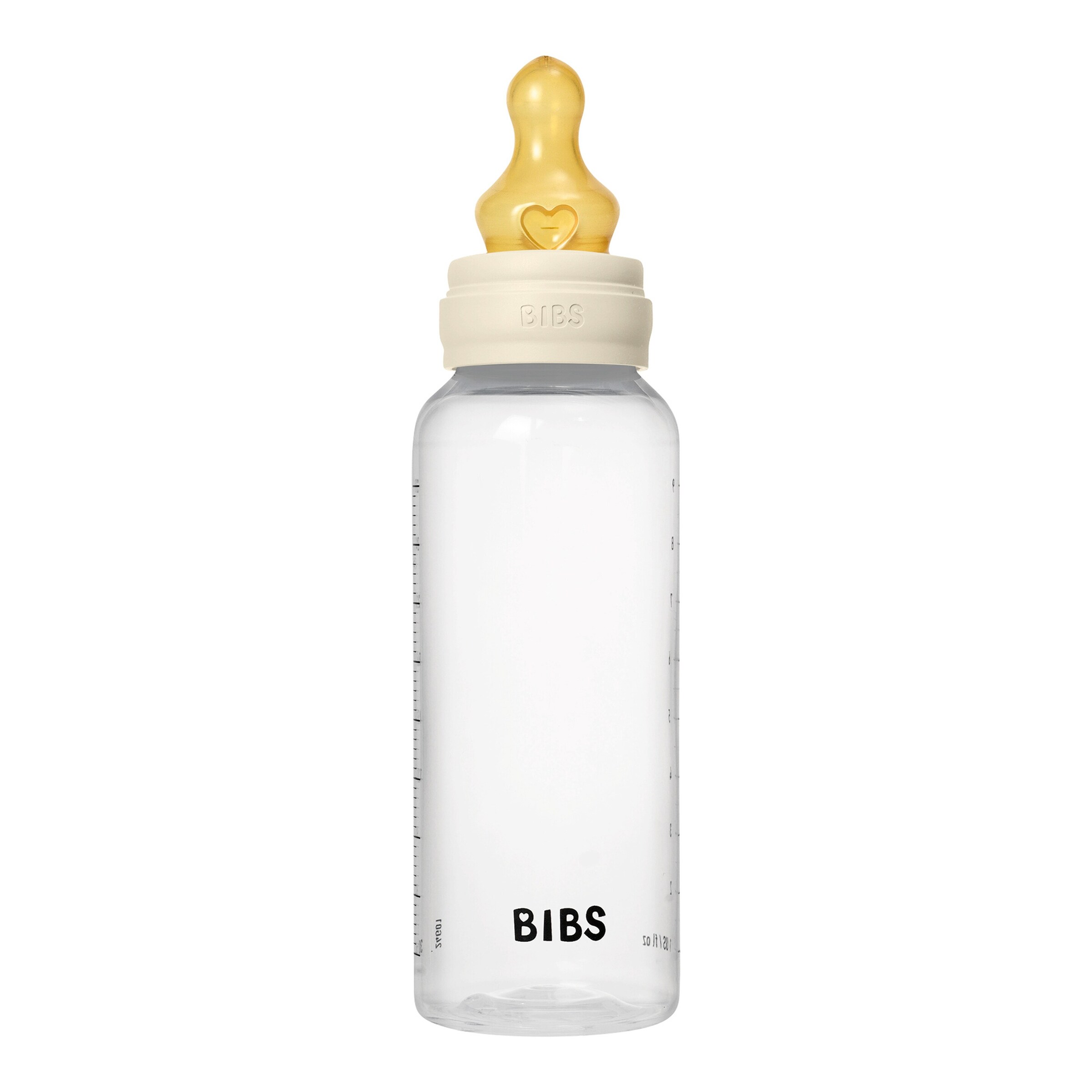 BIBS Babyflasche aus Kunststoff, 270 ml, ab 2M ivory