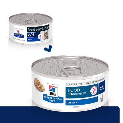 Hill's VET Katze Nassfutter Prescription Diet z/d Food Sensitivities 24x156g