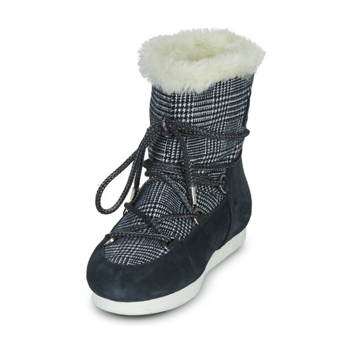 Moon Boot - MOON BOOT FAR SIDE LOW FUR TARTAN - Marine