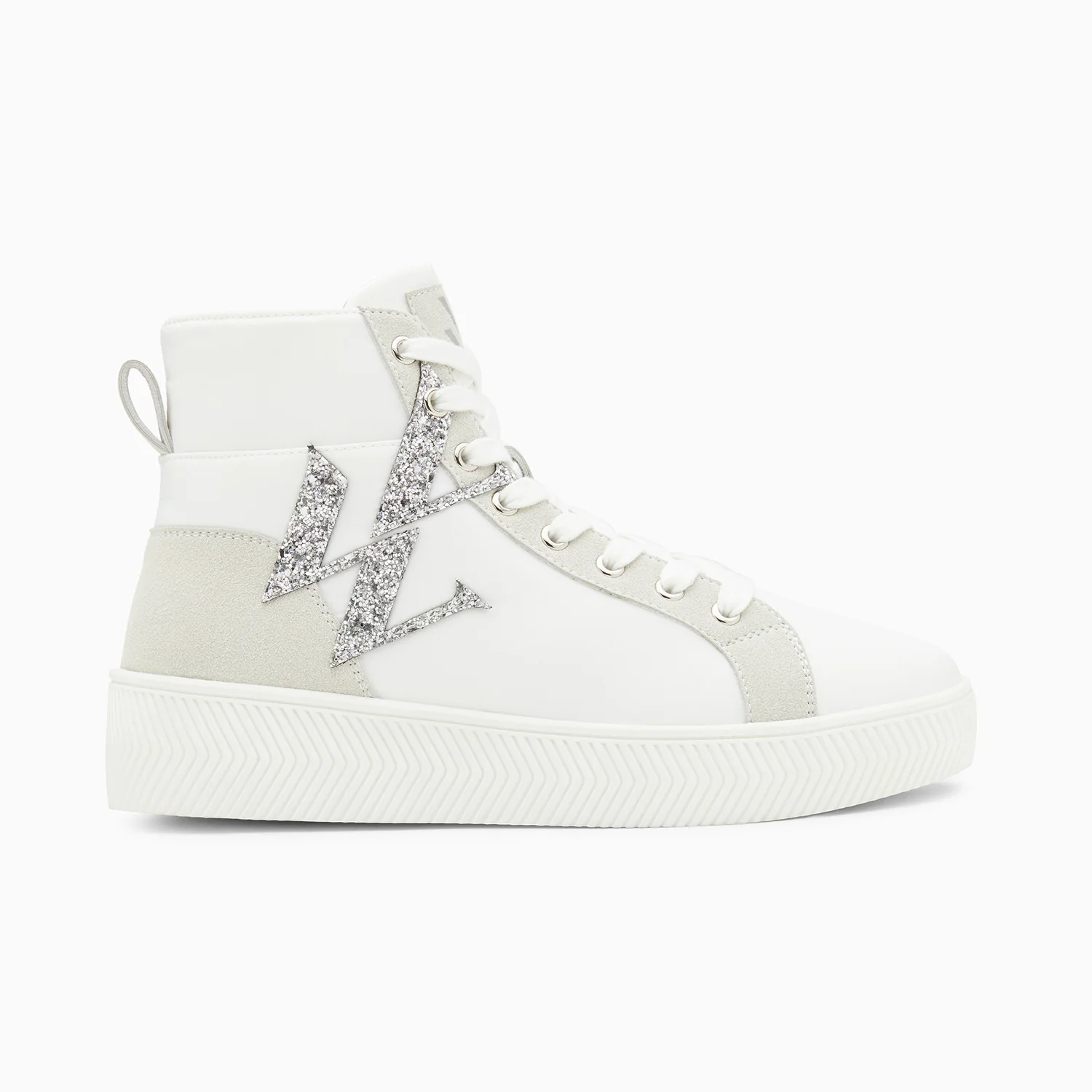 Sneakers-Baskets monogramme Sabrina montantes blanches
