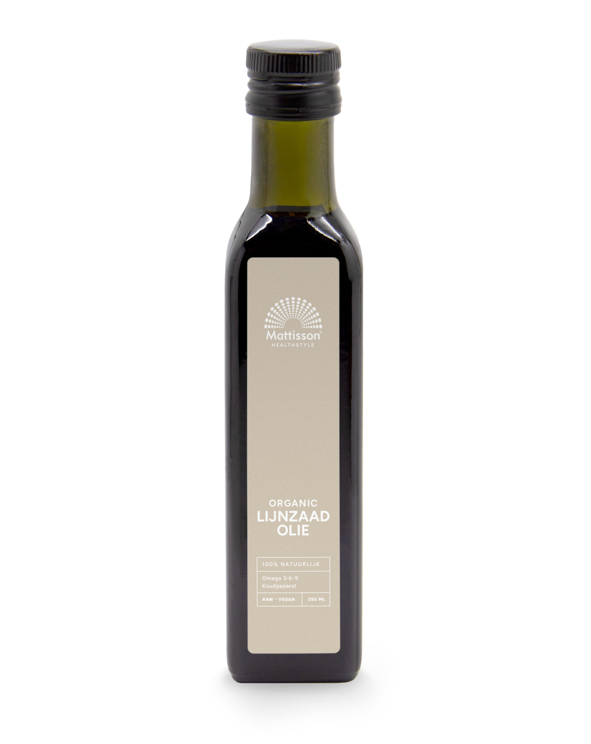 Mattisson Lijnzaadolie Koudgeperst Bio (250 ml)