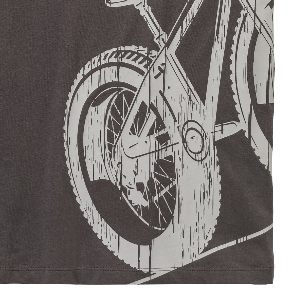 Yigga Jungen T-Shirt mit großem Print dunkelgrau