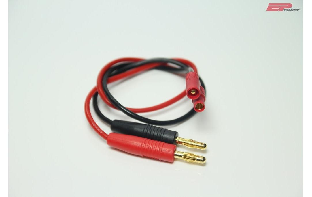 Ladekabel 4 mm Bananenstecker zu 3.5 mm GoldsteckerLadekabel