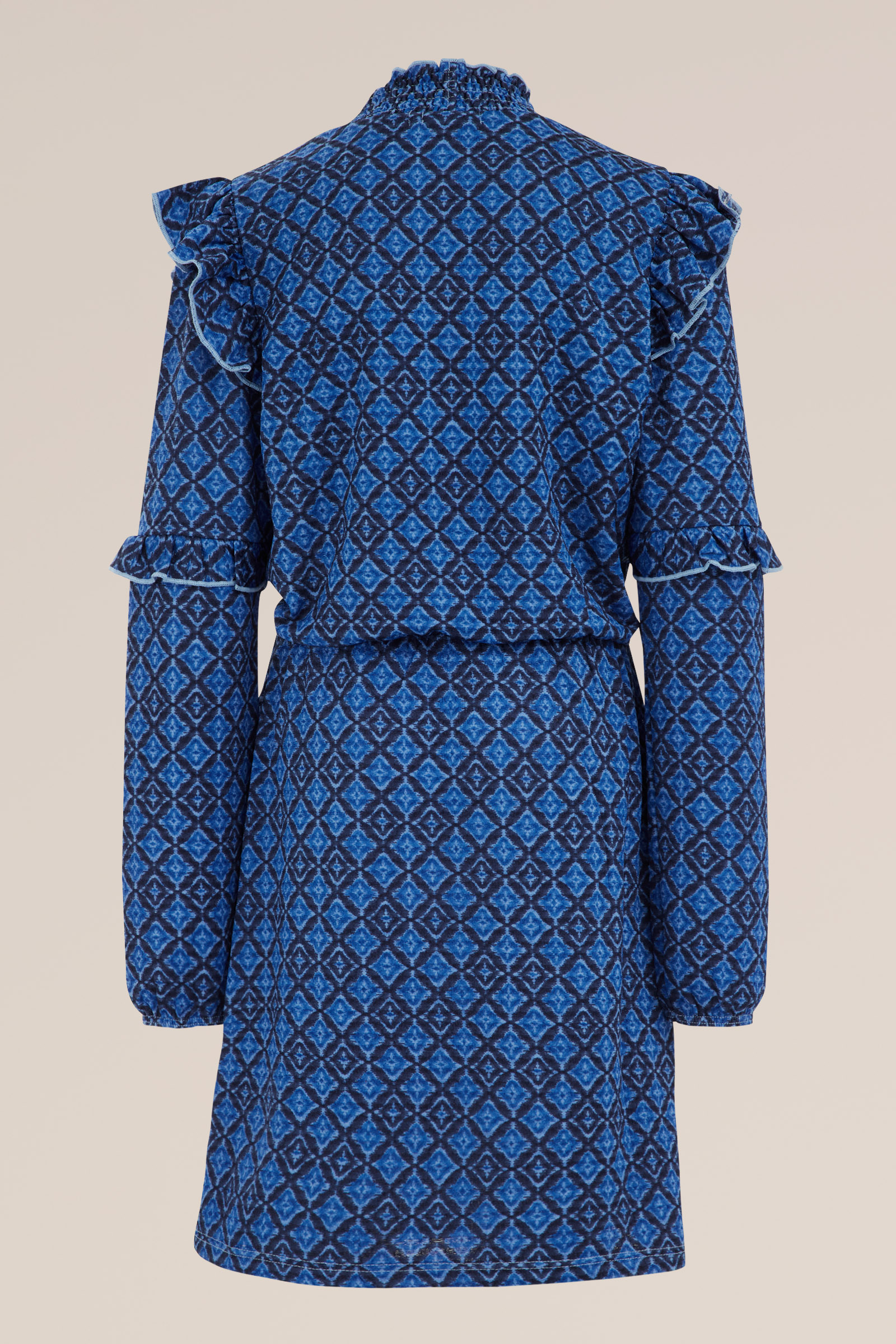 Meisjes jurk met dessin WE Fashion Donkerblauw