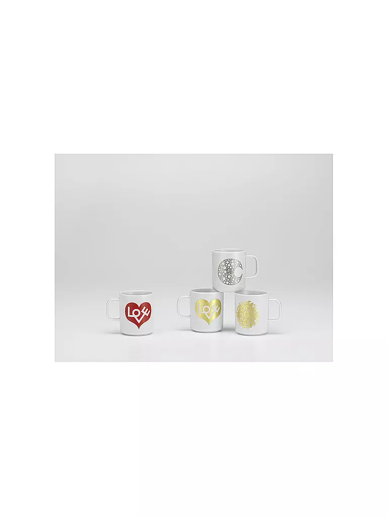 VITRA Henkelbecher - Tasse Coffee Mug  Love Heart Rot rot