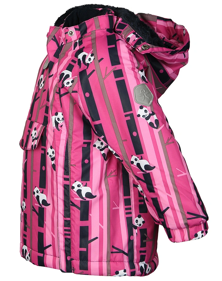 Funktionswinterjacke BAMBOO BRANCH mit abnehmbarer Kapuze in pink