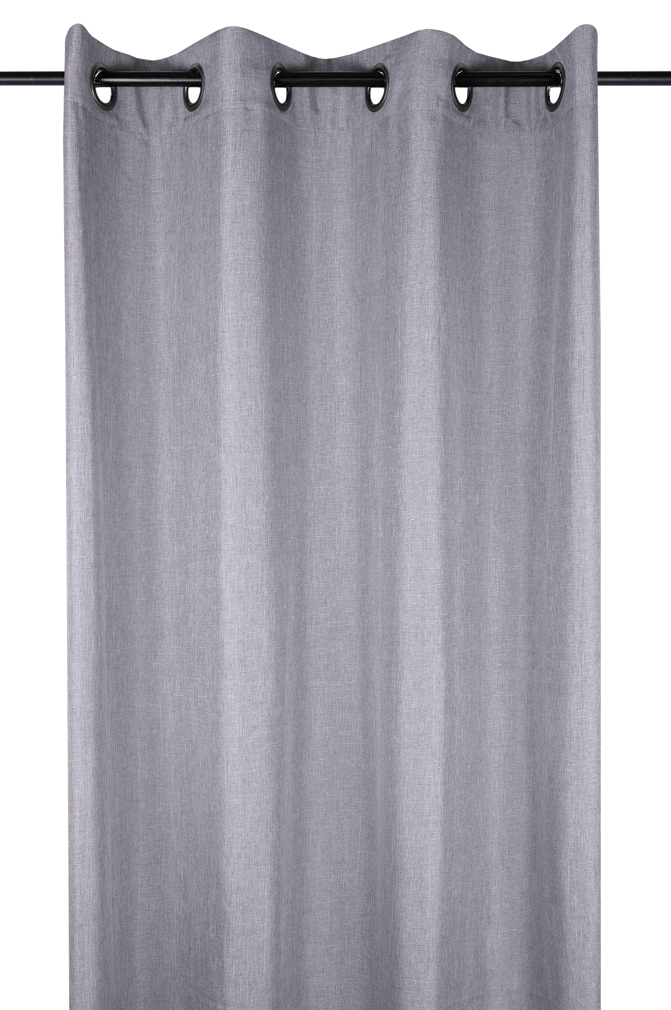 BEA RIDEAU OEILLETS 140X260CM GRIS