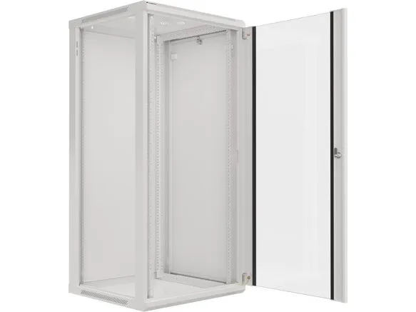Lanberg - Rack kabinet - vægmonterbar - grå, RAL 7035 - 27U - 19