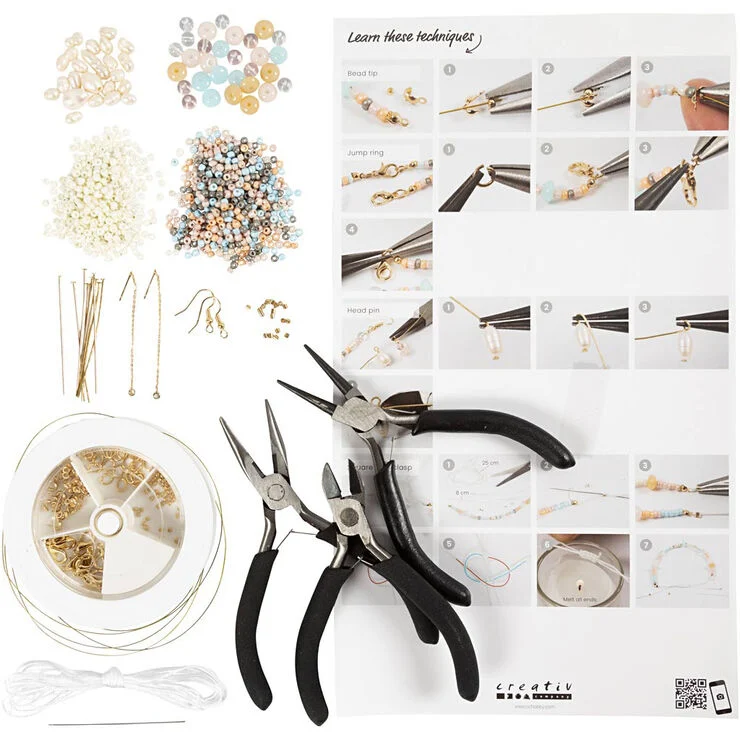 Creativ Company Start DIY Kit Smykker Klassiske Perler