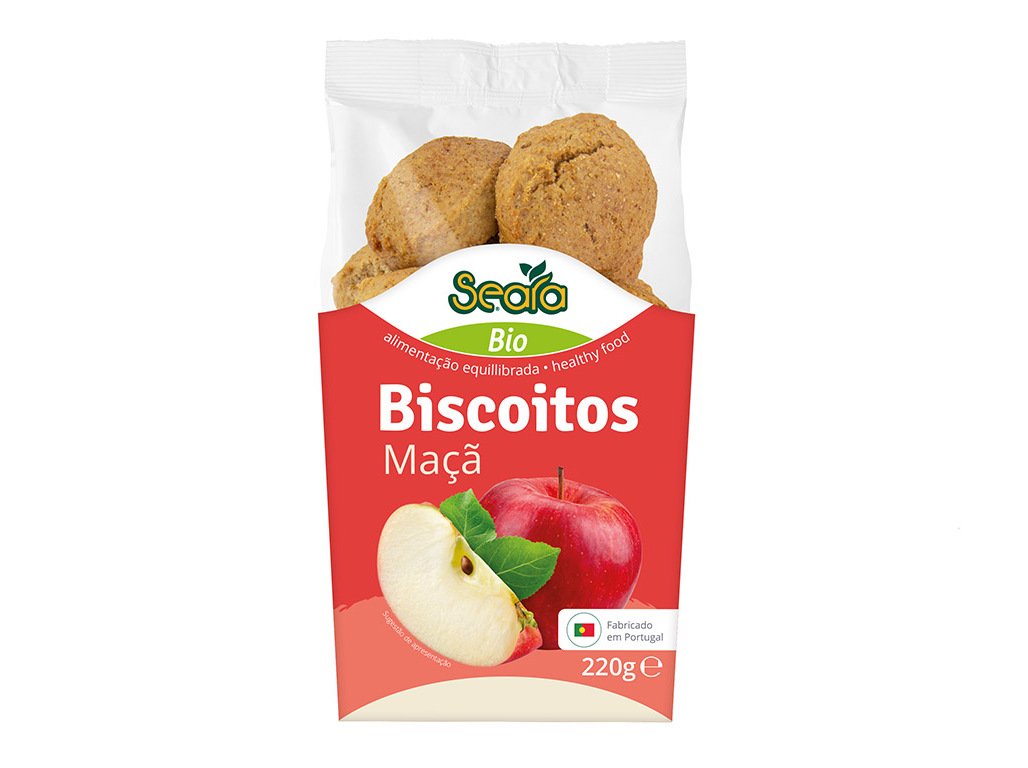 BISCOITOS DE MAÇA SEARA BIO 220G