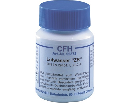 Soldeervloeimiddel voor zinkplaat CFH LWZ 372