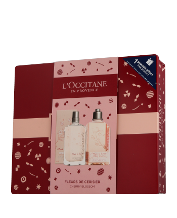L'Occitane Fleur de Cerisier Set mit Mousse Douceur 75ml-250ml