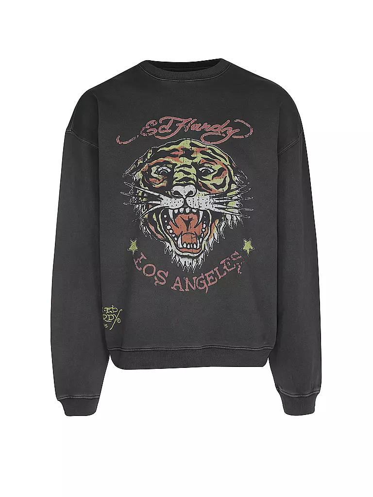 ED HARDY Pullover TIGER VINTAGE schwarz