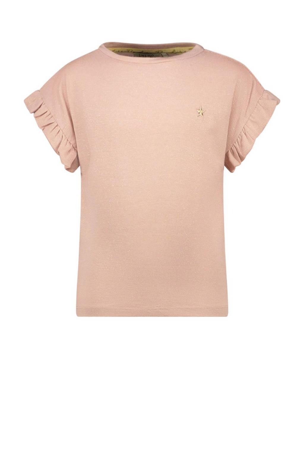 Like Flo t-shirt lichtroze