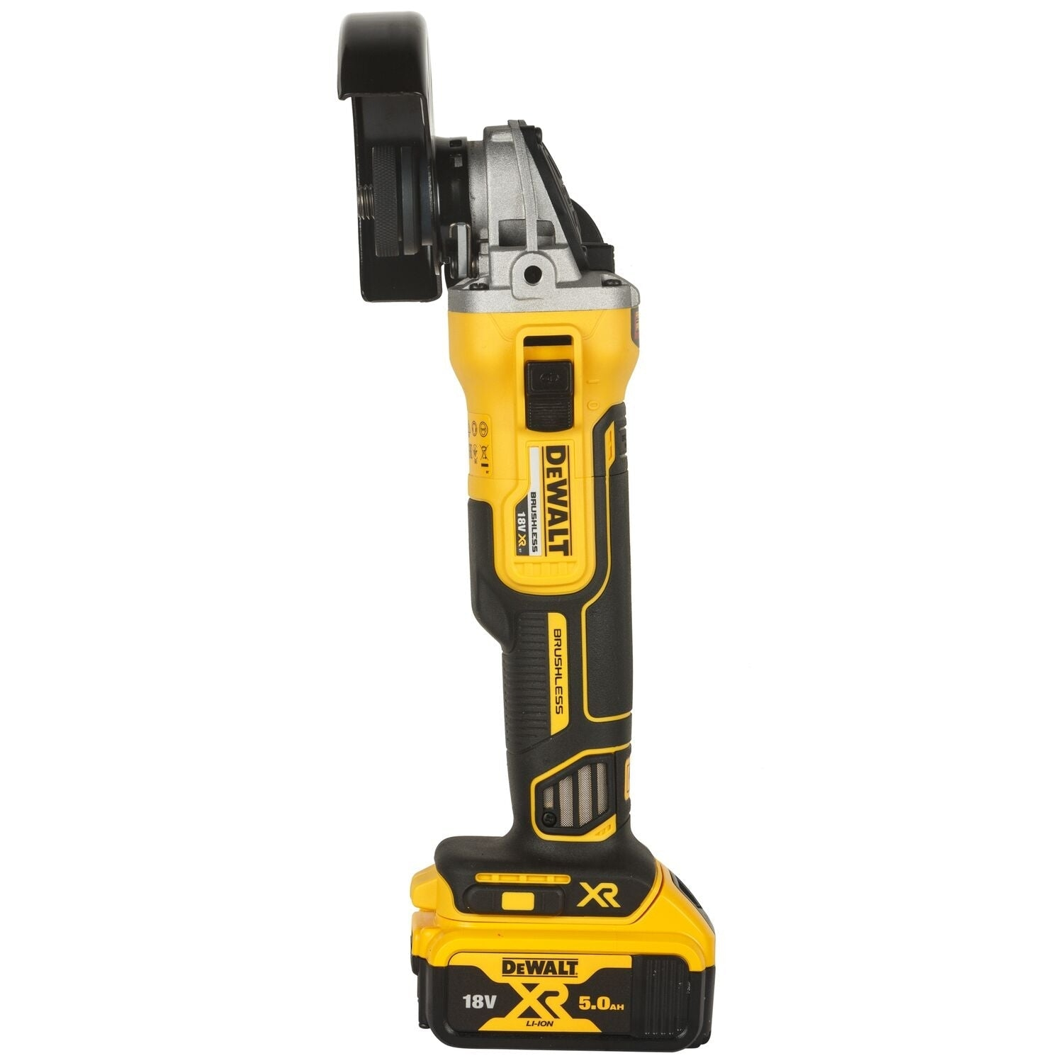 DeWALT DCG405P3 18V Li-Ion accu haakse slijper set (3x 5.0Ah accu) in TSTAK - 125mm - koolborstelloos