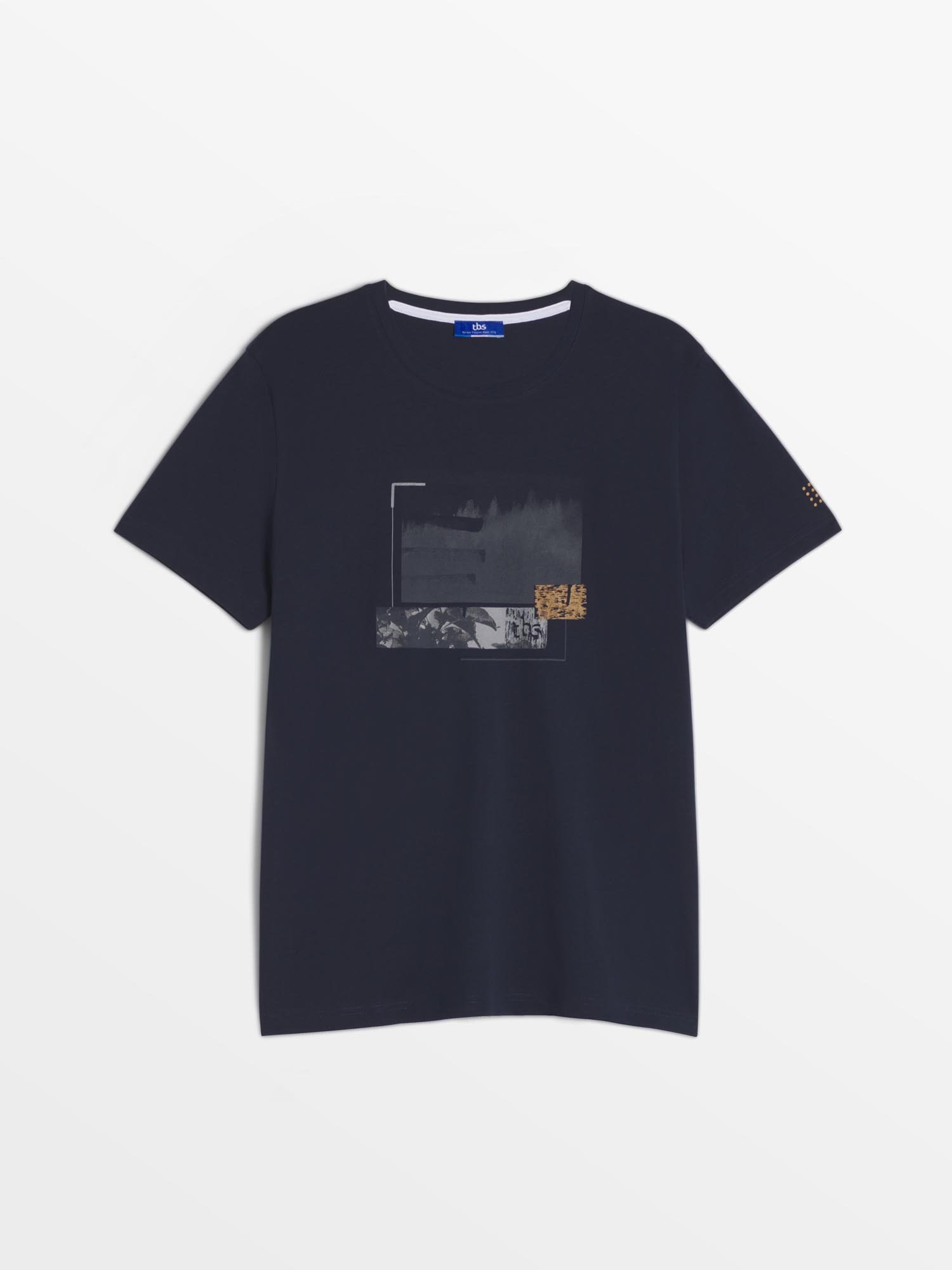 Tee Shirt Homme Manches Courtes Marine