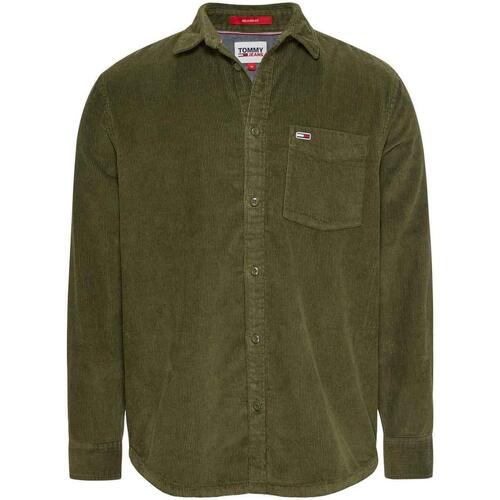 Tommy Jeans - TJM RLX CORDUROY SHIRT Verde
