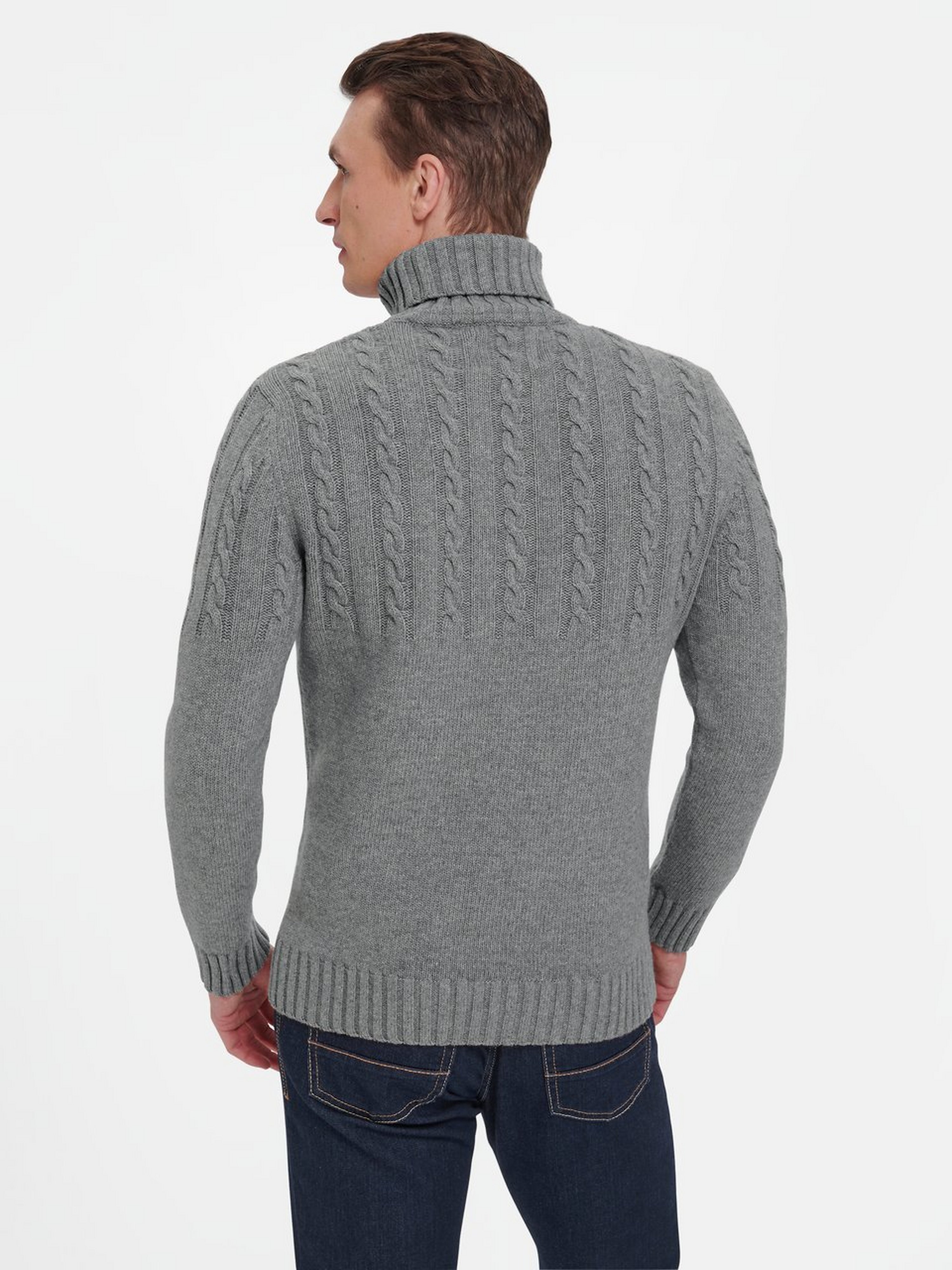 Rollkragen-Pullover Duffle Cable Rollneck