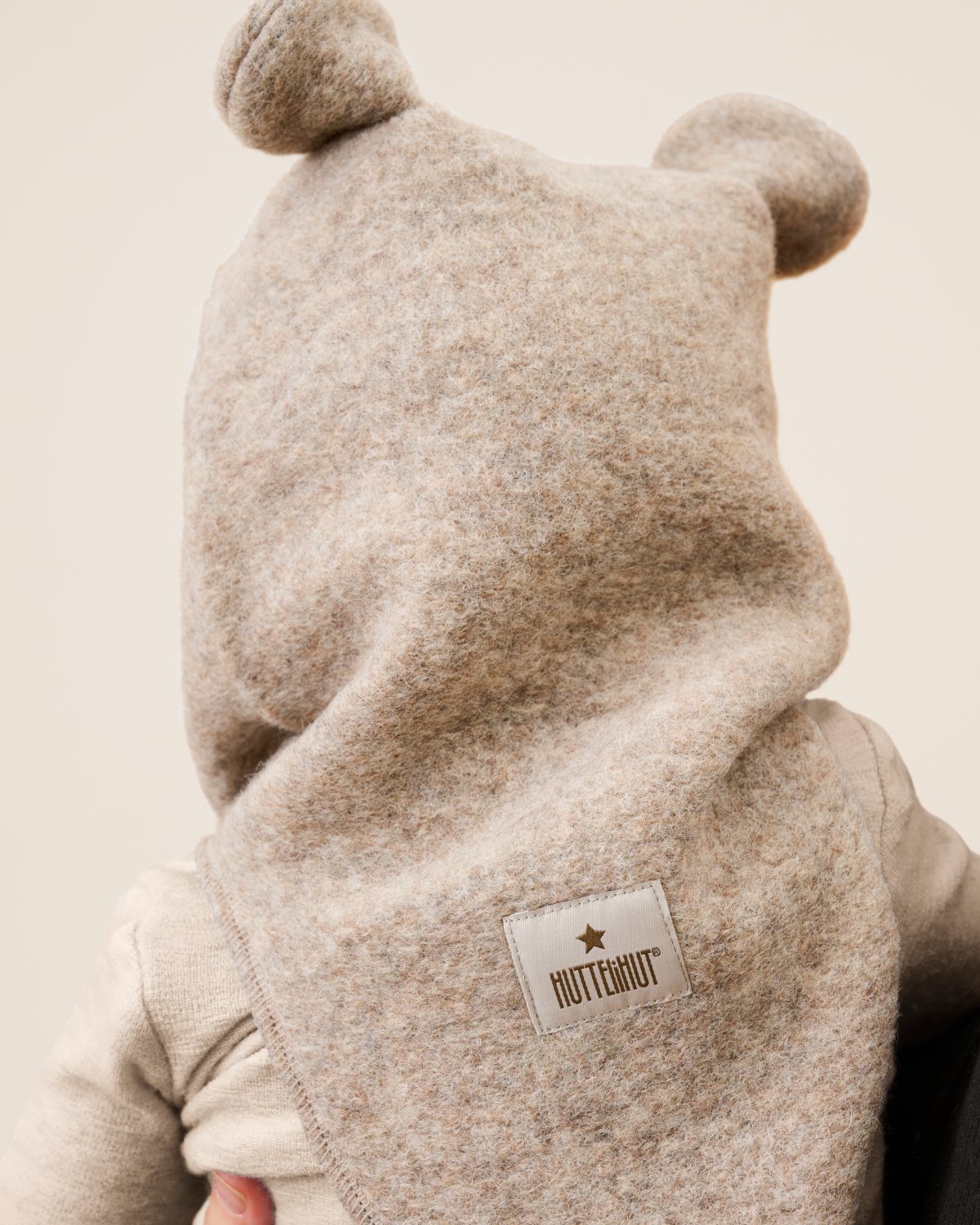 Balaclava Ull 2-lags – Bamseører, Børstet Ullfleece | Ears Wool