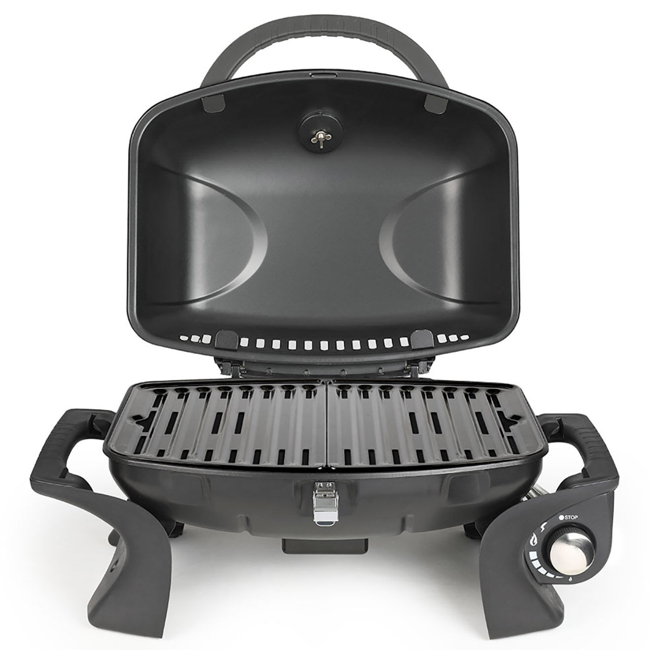 Livoo Barbecue à gaz portable noir - 71x49x34.5 cm