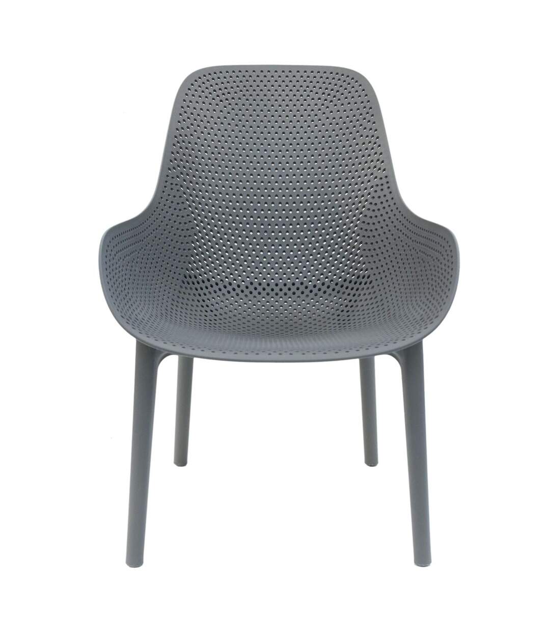 Fauteuil pour table de jardin design Malibu - Gris