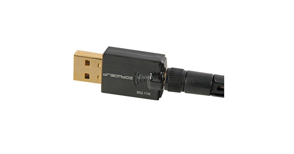 DreamboxWLAN USB Adapter 300 Mbps wlan adapter  (Zwart)