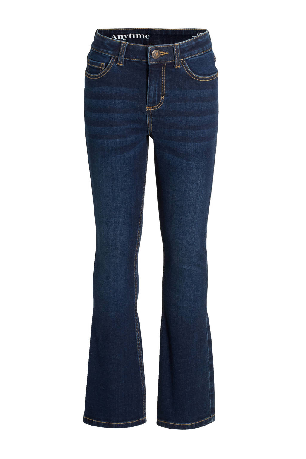 anytime flared jeans donkerblauw