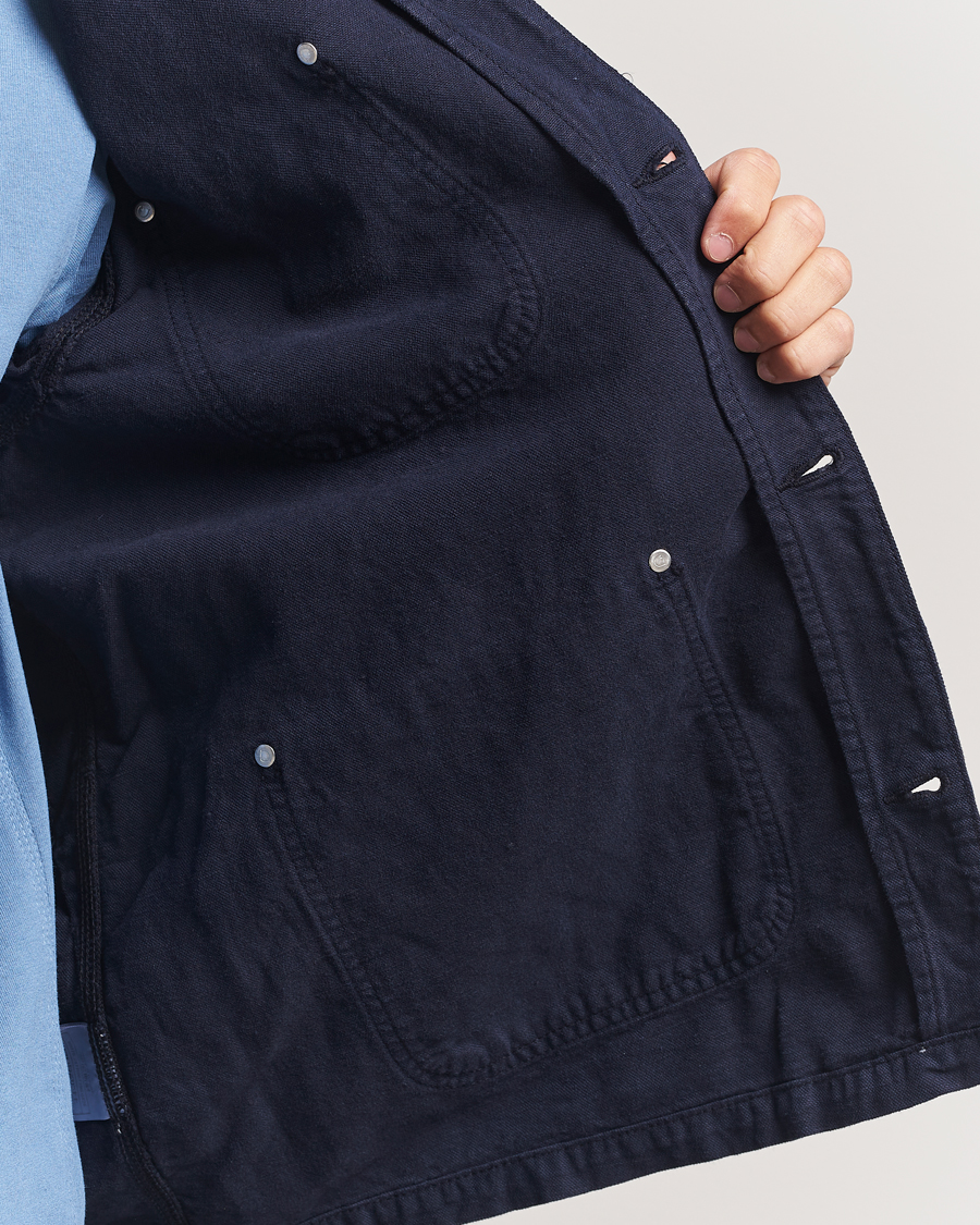 Carhartt WIP Walter Cotton/Linen Chore Coat Dark Navy