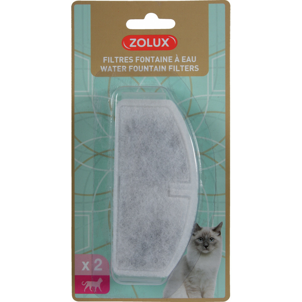 Filtres de rechange pour la fontaine zolux 2 litres