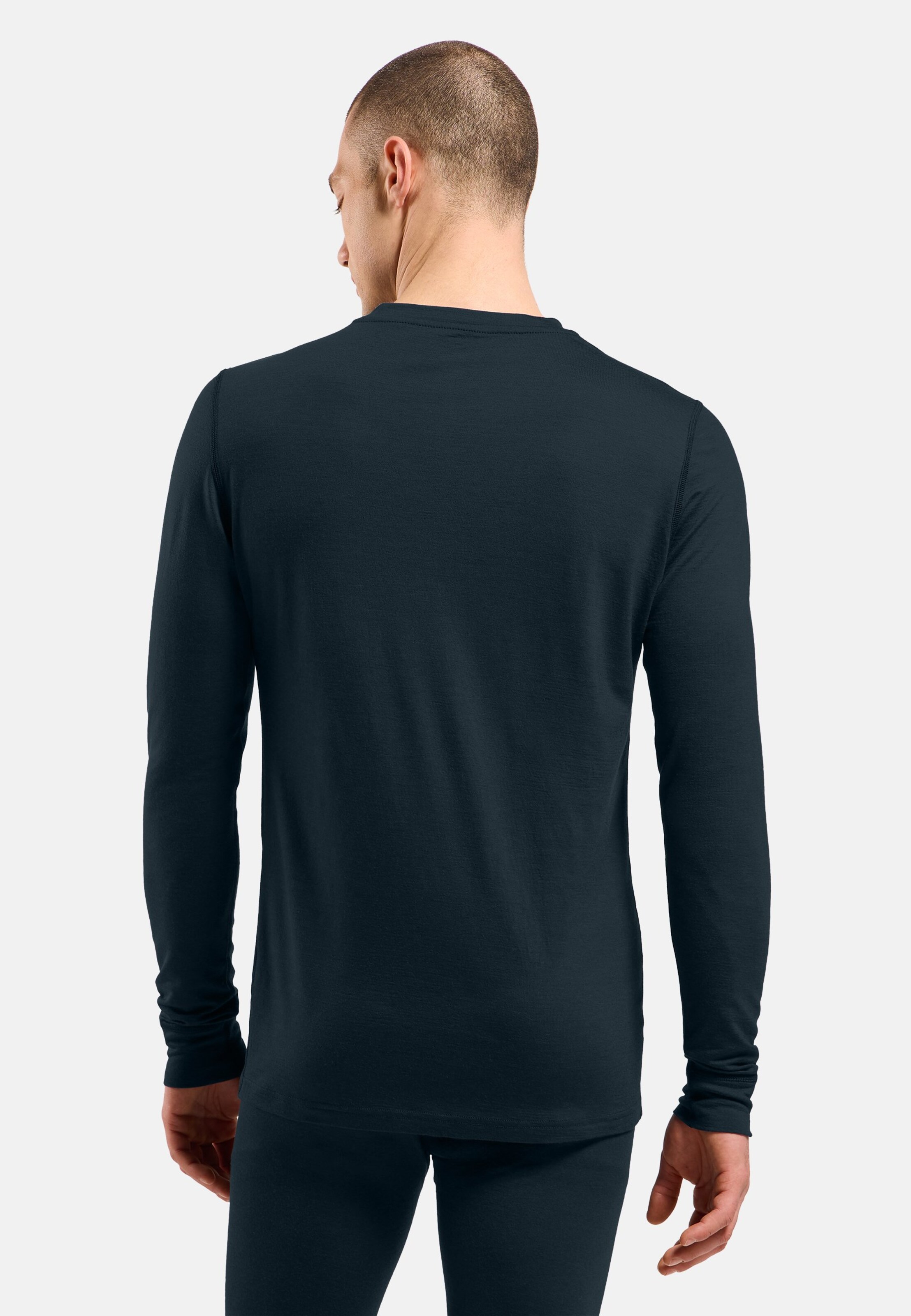 Natural Merino 200 Base Layer Langarmshirt in dark sapphire
