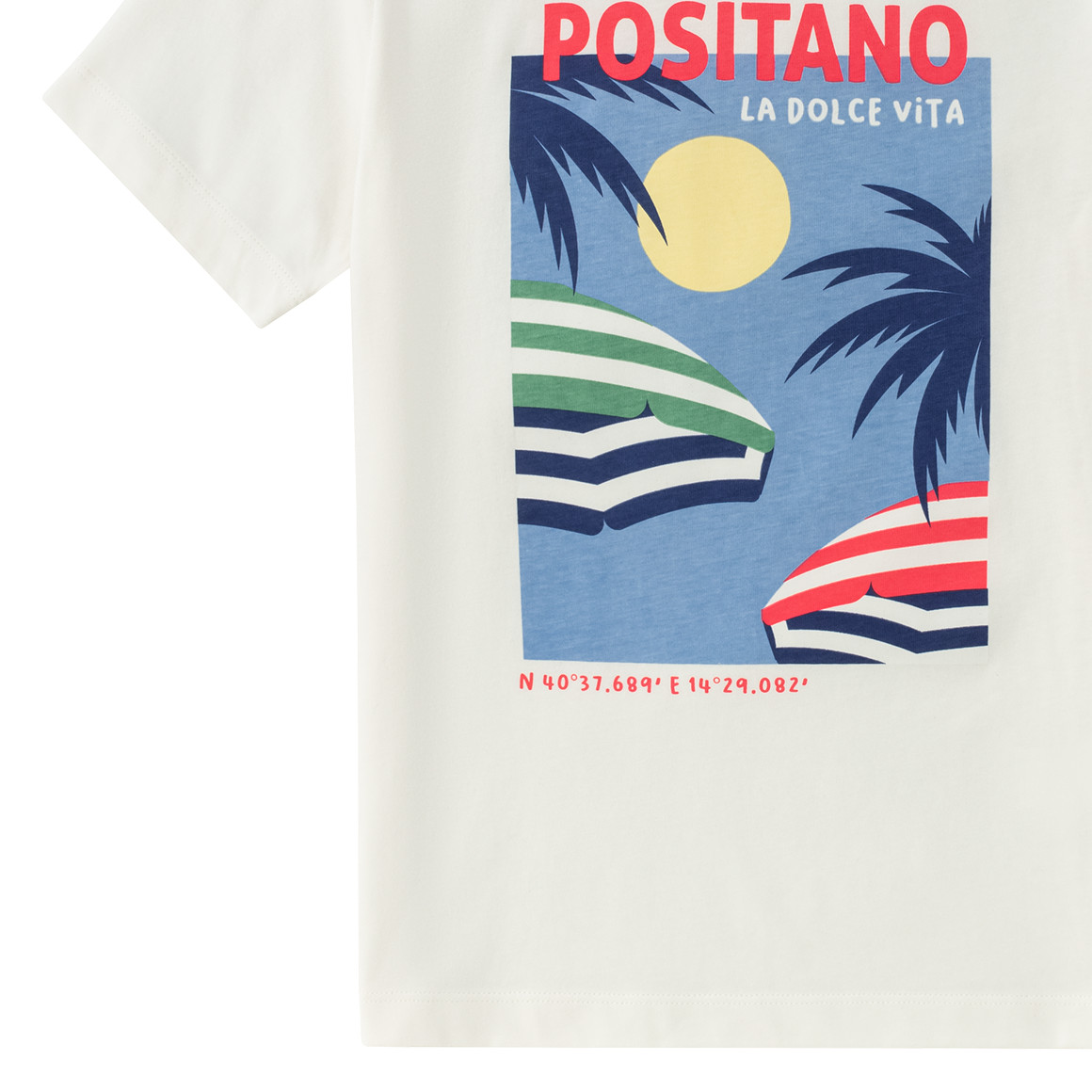 Jonas Nielsen Jungen T-Shirt mit großem Print weiss