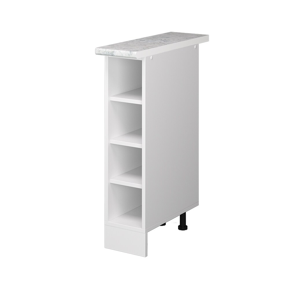 Vicco Regalunterschrank Küchenschrank Küchenzeile R-Line 20 cm Weiß Fächer Arbeitsplatte