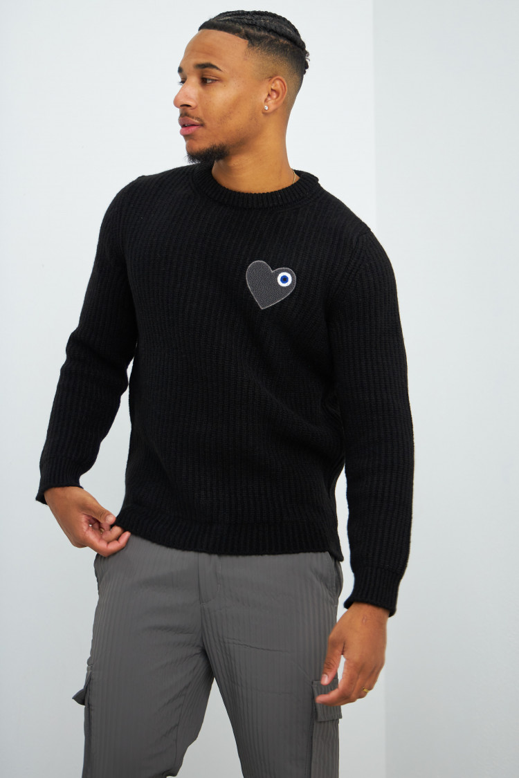 Pull en maille noir 