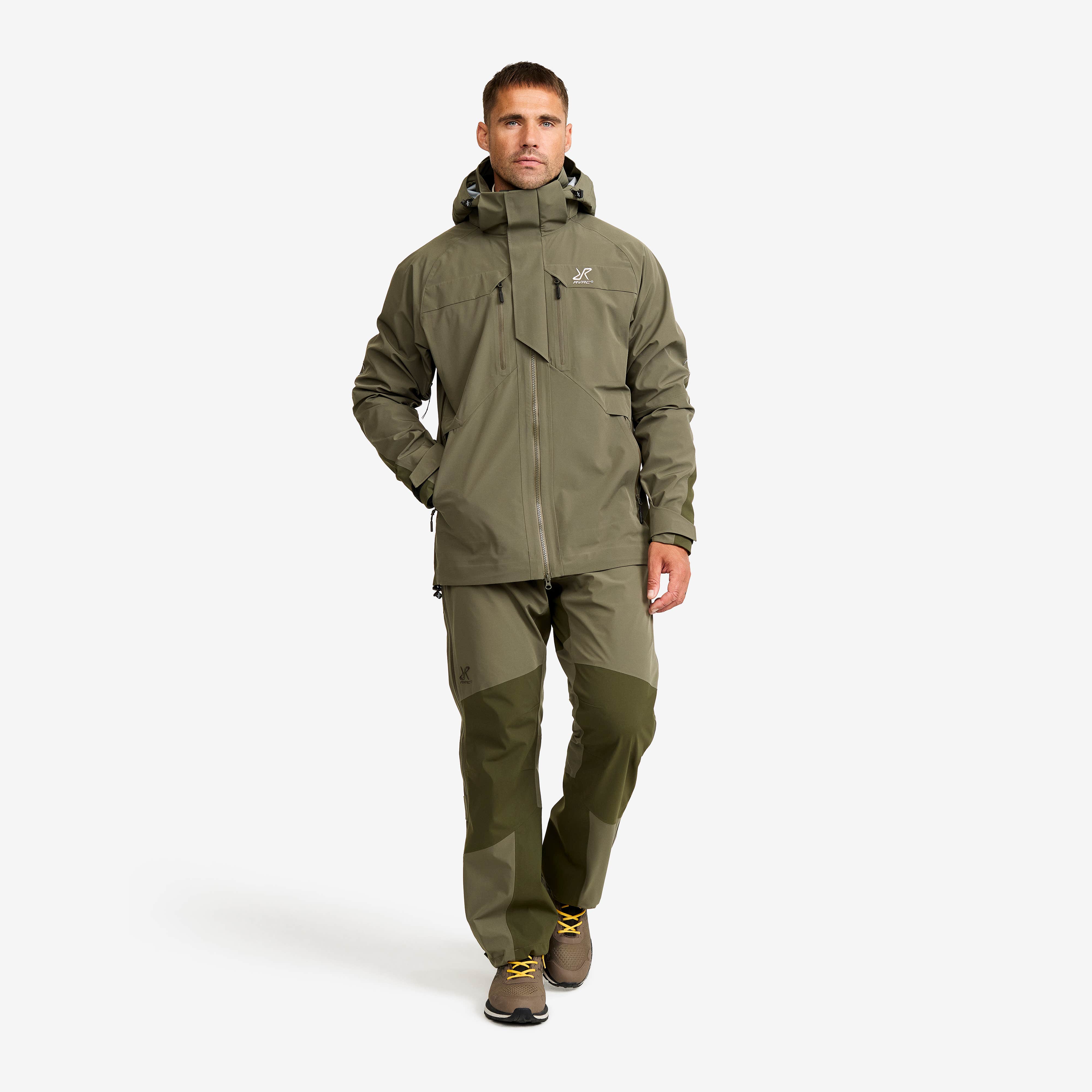 Aries Pro 3L Shell Jacket Herre Grape Leaf/Forest Night